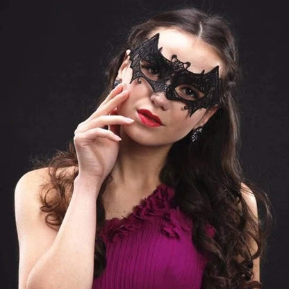 Reuglobal Masquerade Lace Eye Mask for Party
