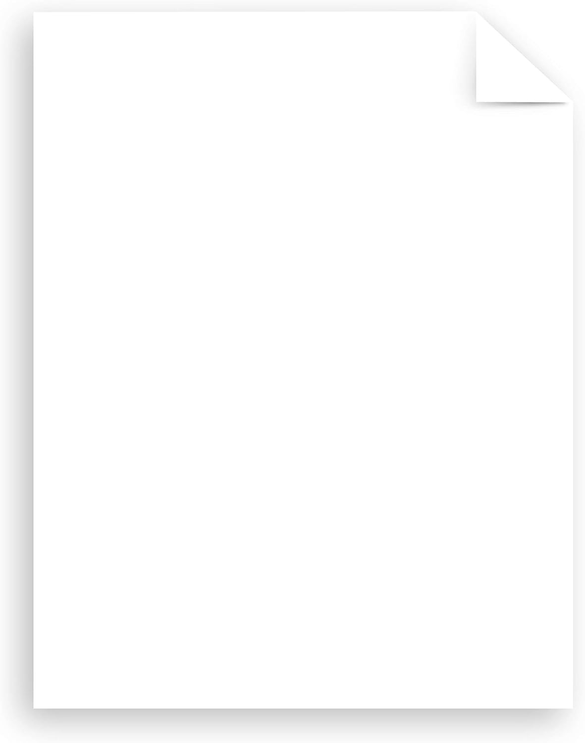 Neenah Coverstock, Bright White, 325 Sheets, 65 lb/176 gsm, 96 Brightness, 8.5" x 11" - MORE SHEETS! (91632), Ream