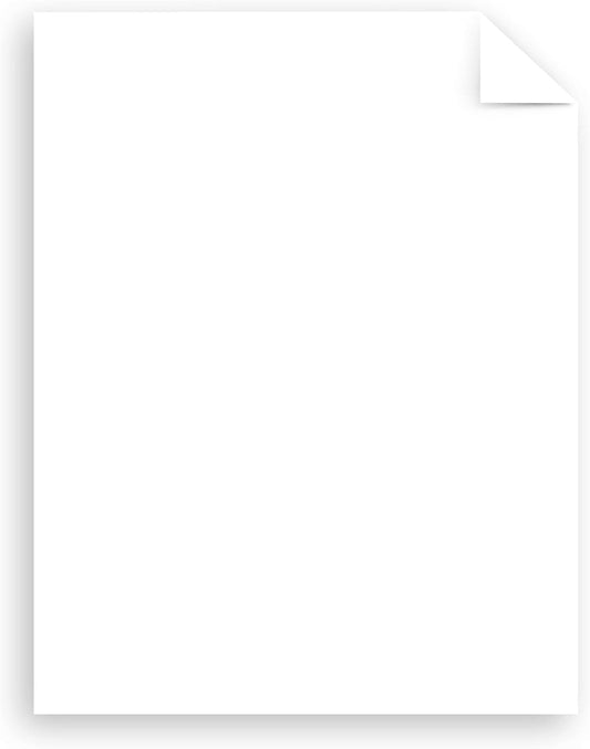 Neenah Coverstock, Bright White, 325 Sheets, 65 lb/176 gsm, 96 Brightness, 8.5" x 11" - MORE SHEETS! (91632), Ream - PuriLite