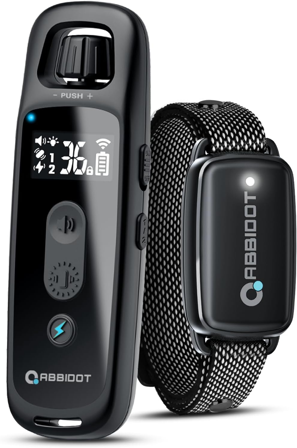ABBIDOT 3300 Ft Dog Training Collar with Remote - [New Version] Shock Collar, 5 Training Modes, 88 Levels e Collar, Waterproof Training Collar for Small Medium Large Dogs(15~120 lbs)