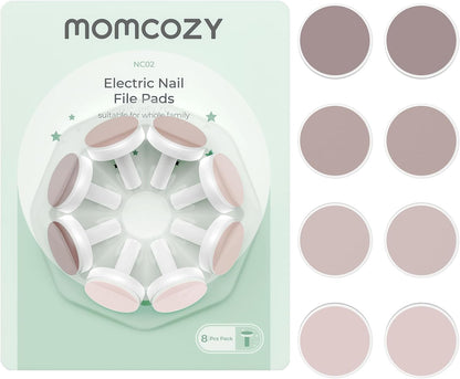 Momcozy Baby Nail Trimmer Replacement Pads, Electric Nail Trimmer Grinding Pads for Momcozy Electric Nail Trimmer Use Only, 8 Counts Replacement Pads, Pink