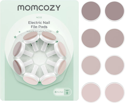 Momcozy Baby Nail Trimmer Replacement Pads, Electric Nail Trimmer Grinding Pads for Momcozy Electric Nail Trimmer Use Only, 8 Counts Replacement Pads, Pink