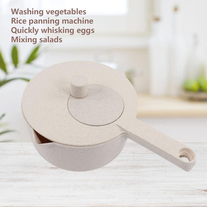 Salad Spinner,Multifunction Vegetable Washer with Handle and Drain Basket Suitable for Home and Kitchen
