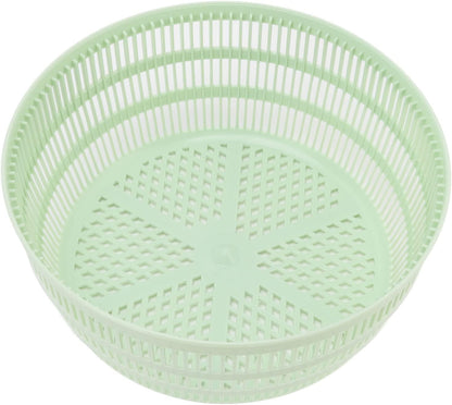 Salad Spinner, Lettuce Spinner Fruit And Vegetable Wash 4L Vegetable Dryer PP Salad Spinner with 2 Lid Locks for Home Kitchen Green