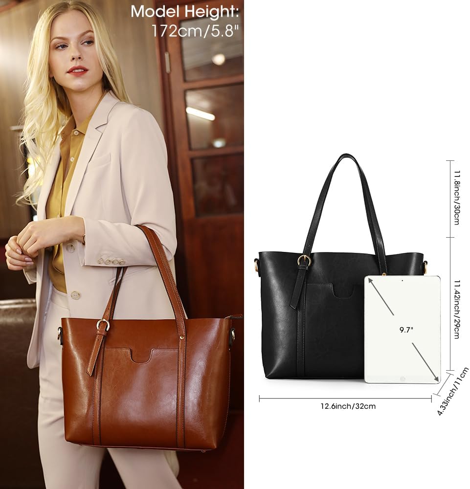 Purilite Select Women’s Vintage Leather Tote Bag