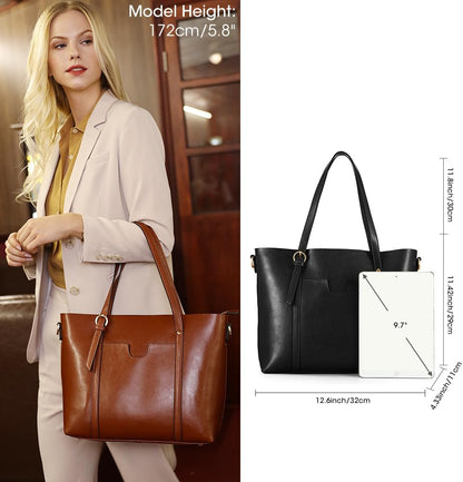 Purilite Select Women’s Vintage Leather Tote Bag