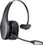 Bluetooth Headset with Microphone, Trucker Headset Bluetooth Wireless Noise Cancelling & Mute Button, 55 Hours Working Time Wireless On-Ear Headset