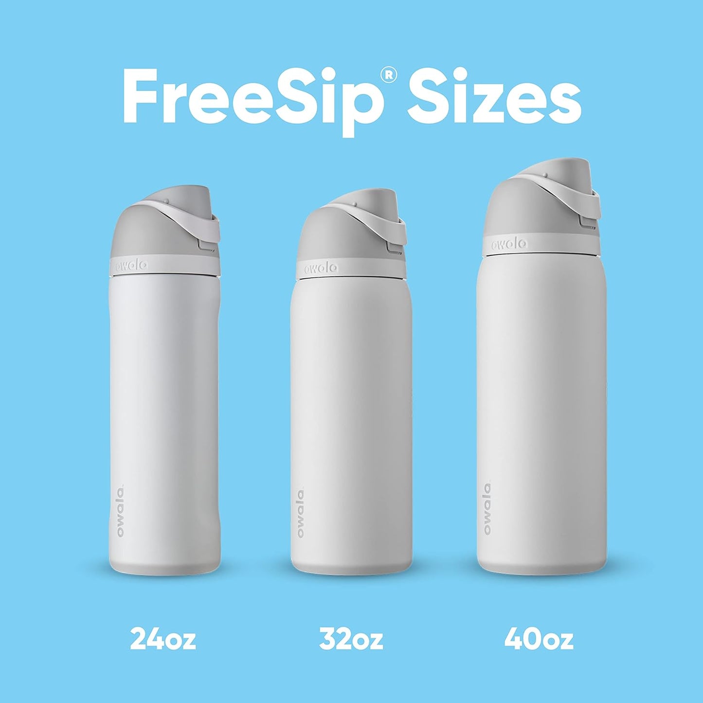 Owala FreeSip Insulated Stainless Steel Water Bottle with Straw for Sports, Travel, and School BPA-Free Sports Water Bottle, 24 oz, Beach House