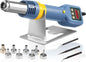 Hot Air Rework Station, 8018 Portable SMD Solder Station Heat Gun Digital Temperature Display with Nozzles Tweezers, °C/°F Conversion
