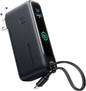 INIU 3-in-1 Power Bank, 30W 10000mAh Fast Charging Portable Charger, Built-in USB C Cable and Foldable AC Plug, Travel Outdoor Essentials Powerbank, Battery Pack for iPhone 16 15 Samsung S25 S24 etc