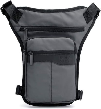 Motorcycle Drop Leg Bag Nylon Waist Pack for Men Women Travel Hiking Tactical Cycling Bike Ride Riding Crossbody Shoulder Fanny Pouch