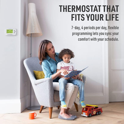 Honeywell Home Wi-Fi 7-Day Programmable Thermostat (RTH6580WF), Requires C Wire, Works with Alexa