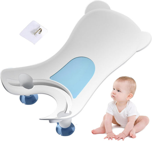 Baby Sink Bath, 52x30cm Portable Baby Bathtub with Suction Cup, Buttock Support Washing Tool, Babies Tubs for Newborns - PuriLite