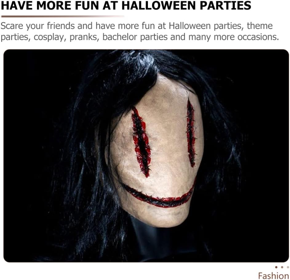 Alipis Scary, Halloween Horror Devil Evil Party Prank Ornament Creepy Cosplay Costume Props for Kids