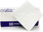 ALIBI Napkin - Soft and Absorbent 500 1-Ply White Lunch - Disposable Multi-Purpose Paper for Everyday Use, Events, and Parties - Versatile and Convenient