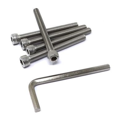 iexcell 25 Pcs M6 x 20mm Thread Pitch 1 mm Stainless Steel 304 Hex Socket Head Cap Screws Bolts Kit