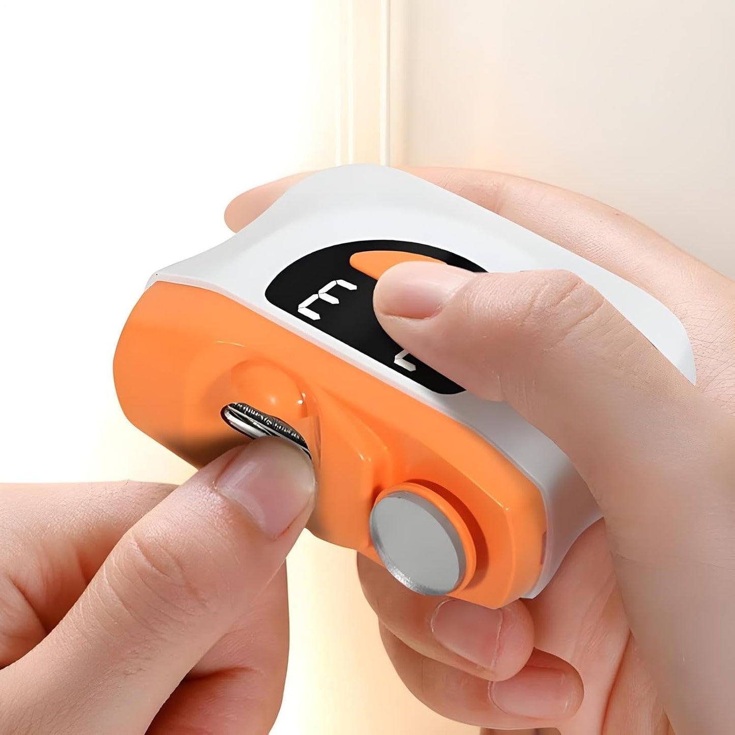 Electric Toenail Clippers  Automatic Fingernail Cutter – 3 Gears with LED Light & Scrap Storage
