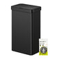 EKO Nova Sensor Trash Can, 21 Gallon/80 Liter Stainless Steel Rectangular Touchless Motion Sensor Trash Can, Matte Black
