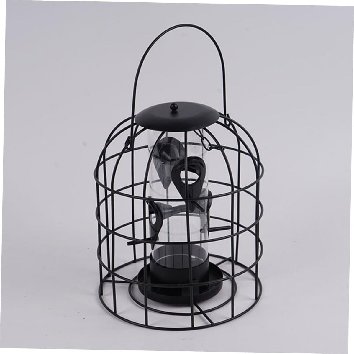 HEMOTON 2pcs Iron Cage Bird Feeder Hanging Mesh Grid Tube for Indoor Birds Pet Store Supplies