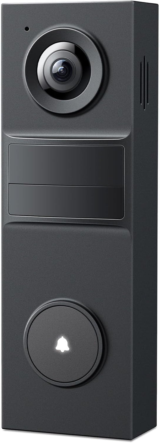 Tapo 2K Wireless Smart Video Doorbell, D205, 160° Ultra-Wide View | Person Detection, 2-Way Talk, Ring Call, Night Vision, Subscription-Free Local Storage or Optional Cloud