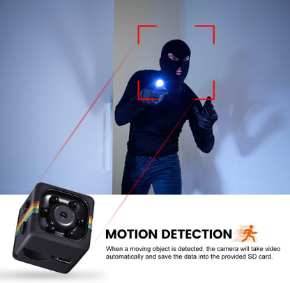 Spy Camera, Bextgoo Hidden Camera No WiFi, 1080P FHD Mini Camera with 32GB Memory Card,12MP Photoshoot, 140° Wide Angle, 360° Rotating Bracket, No Monthly Fee, for Travel, Outdoor Security