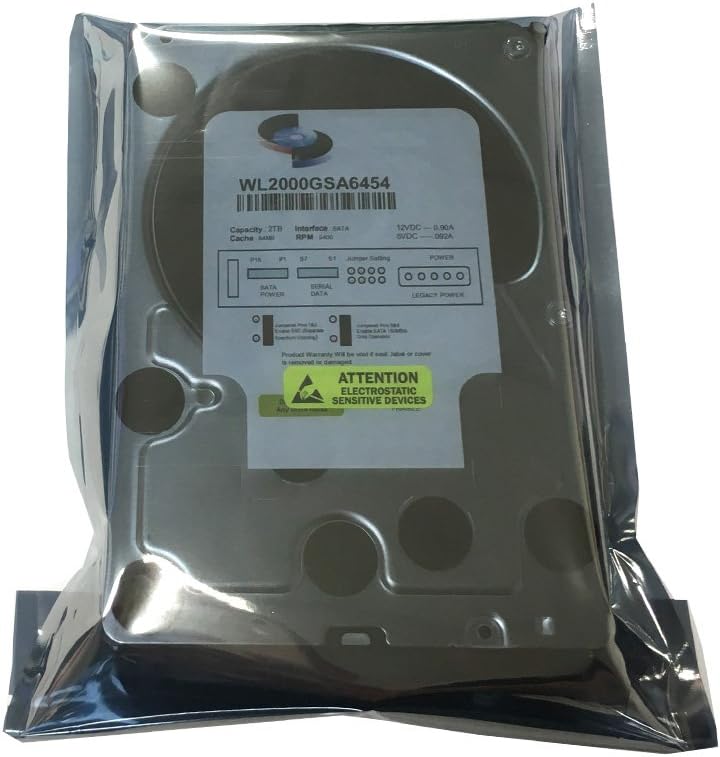 WL 2TB 64MB Cache 5400RPM SATA III (6.0Gb/s) 3.5" Internal Surveillance DVR Hard Drive - w/ 1 Year Warranty