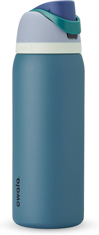 Owala Kids FreeSip Insulated Stainless Steel Water Bottle with Straw, BPA-Free Sports Water Bottle, Great for Travel, 16 oz, Celestial Sphere