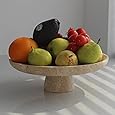 Handmade Marble Fruit Bowl | Decorative Serving Bowl | Kitchen Countertop Bowl | Round Fruit Bowl | Home Décor Bowl - PuriLite