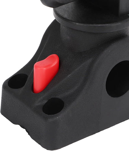 Fish Finder Mount Base, 360 Degree Rotating Removable Boat Fish Finder Electronics Mount Nylon and Stainless Steel Multi Pattern and Perforated Top Panel Design Provides Experience