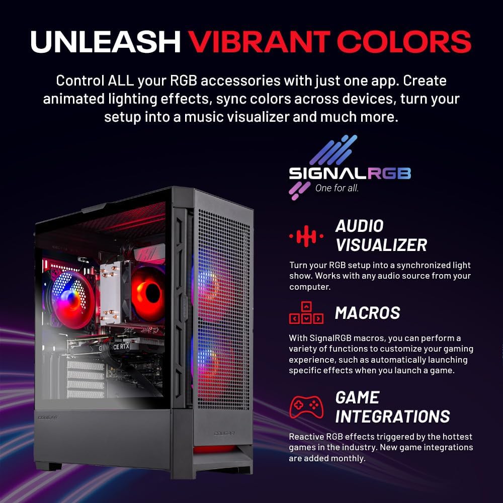 Skytech Shadow Gaming PC, Intel i5 13400F 2.5 GHz (4.6GHz Turbo Boost), NVIDIA RTX 4060 8GB GDDR6X, 1TB NVME, 32GB DDR5 RAM 5200 RGB, 650W Gold PSU, Wi-Fi, Win 11 Home