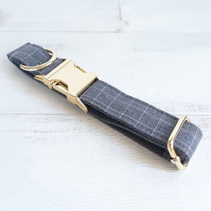 PETDURO Personalized Buffalo Plaid Dog Collar Red Black - Engraved Name and Phone Number on Black Metal Buckle - Custom for Small Medium Large Boy Girl Dogs - Add Leash Bow Tie via Customize Now