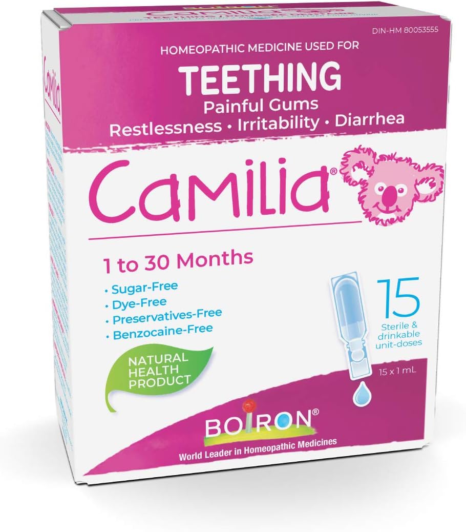 Boiron Camilia Baby Teething Relief Medicine, 30 Count (Pack of 1)