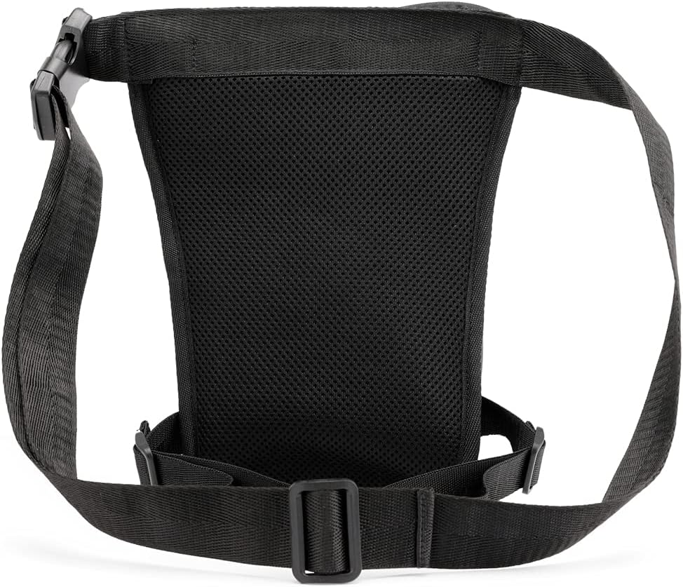 Motorcycle Drop Leg Bag Nylon Waist Pack for Men Women Travel Hiking Tactical Cycling Bike Ride Riding Crossbody Shoulder Fanny Pouch