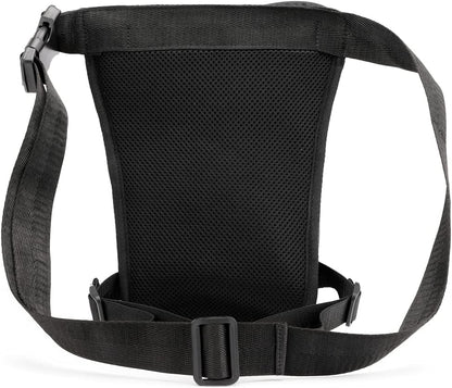 Motorcycle Drop Leg Bag Nylon Waist Pack for Men Women Travel Hiking Tactical Cycling Bike Ride Riding Crossbody Shoulder Fanny Pouch