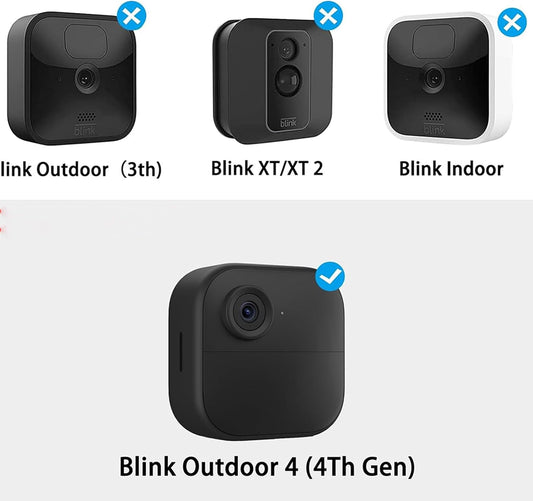 Solar Panel for Blink Camera Outdoor, Outdoor Security Camera Solar Panel Compatible with Blink Outdoor 4(4th Gen) with 13,1ft Calbe, Adjustable Mount (Camera Not Included)