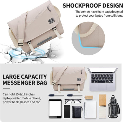 OIWAS Messenger Bag - Messenger Bag Men, Satchel Bags for Women, Lightweight Computer Bag, School Book Bag - PuriLite