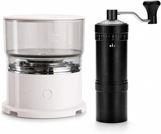 Mini Coffee Machine Coffeeware Appliance Dorm Office Travel Manual Burr Handheld Device Stainless Steel Compact Hand Crank Camping