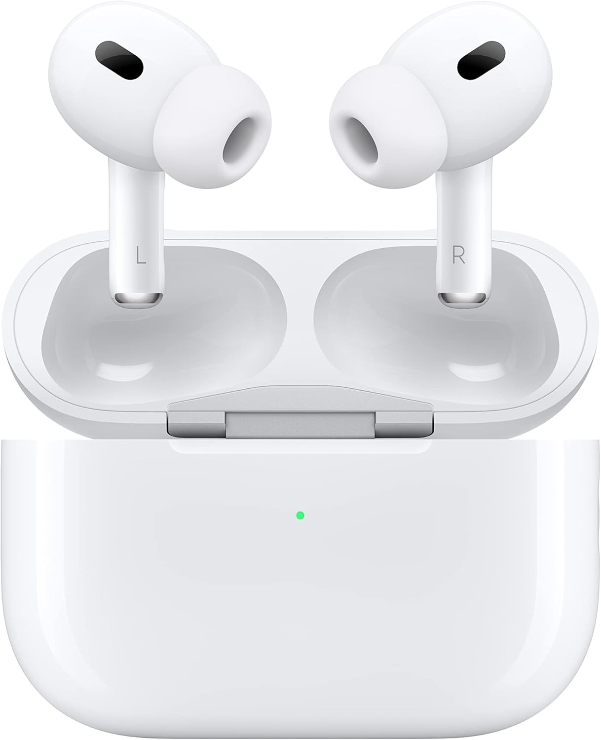 Apple AirPods Pro 2 Wireless Earbuds, Bluetooth Headphones, Active Noise Cancellation, Transparency, Personalized Spatial Audio, High-Fidelity Sound, H2 Chip, USB-C Charging