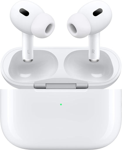 Apple AirPods Pro 2 Wireless Earbuds, Bluetooth Headphones, Active Noise Cancellation, Transparency, Personalized Spatial Audio, High-Fidelity Sound, H2 Chip, USB-C Charging