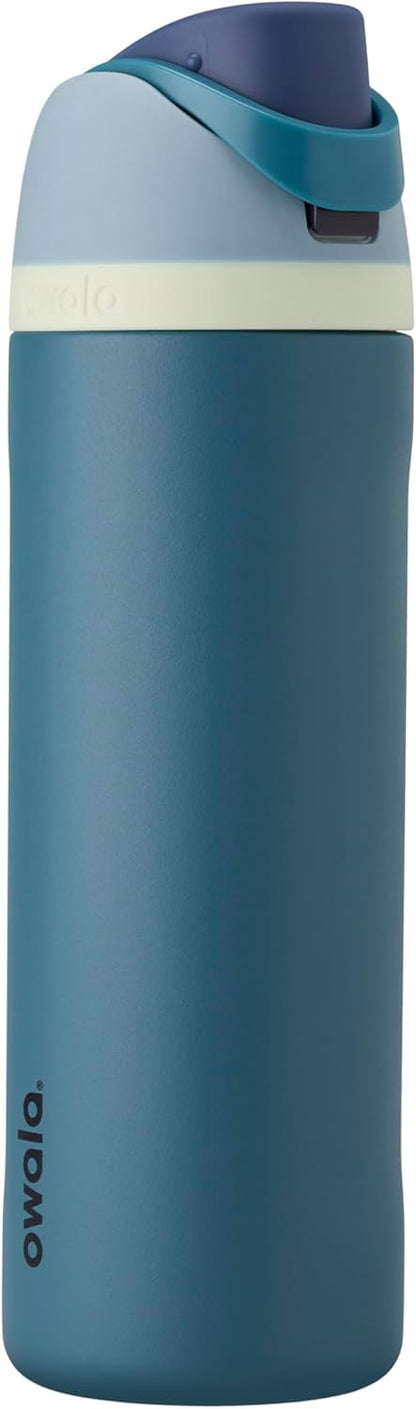 Owala Kids FreeSip Insulated Stainless Steel Water Bottle with Straw, BPA-Free Sports Water Bottle, Great for Travel, 16 oz, Celestial Sphere