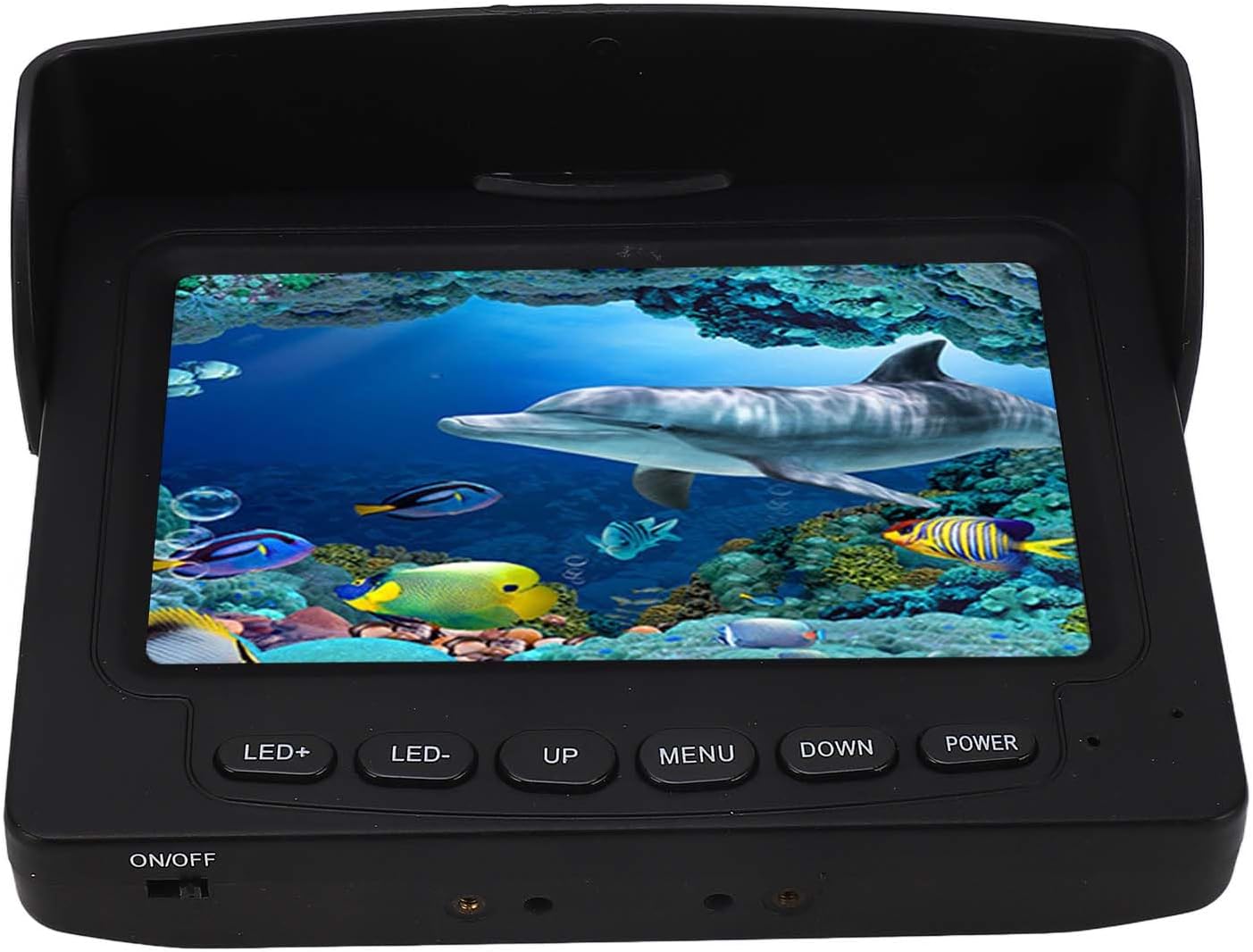 Underwater Camera Visual Fishing 4.3 Inch LCD Display 165 Degree Wide Angle Waterproof Digital Camera for Sea Fishing Boat Fishing Underwater Detection Seabed Exploration