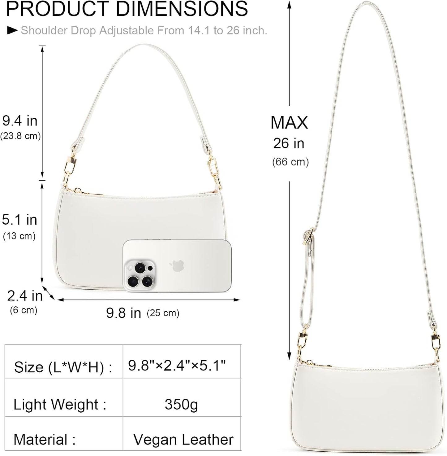 Purilite Select Vegan Leather Crossbody Bag