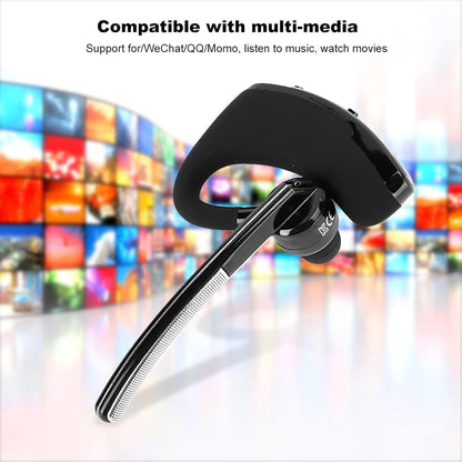 V8 Cordless Business BT Headphone, Clear HD Sound, Voice Prompt, Hands Calling, Noise Reduction, Intelligent CSR Chip