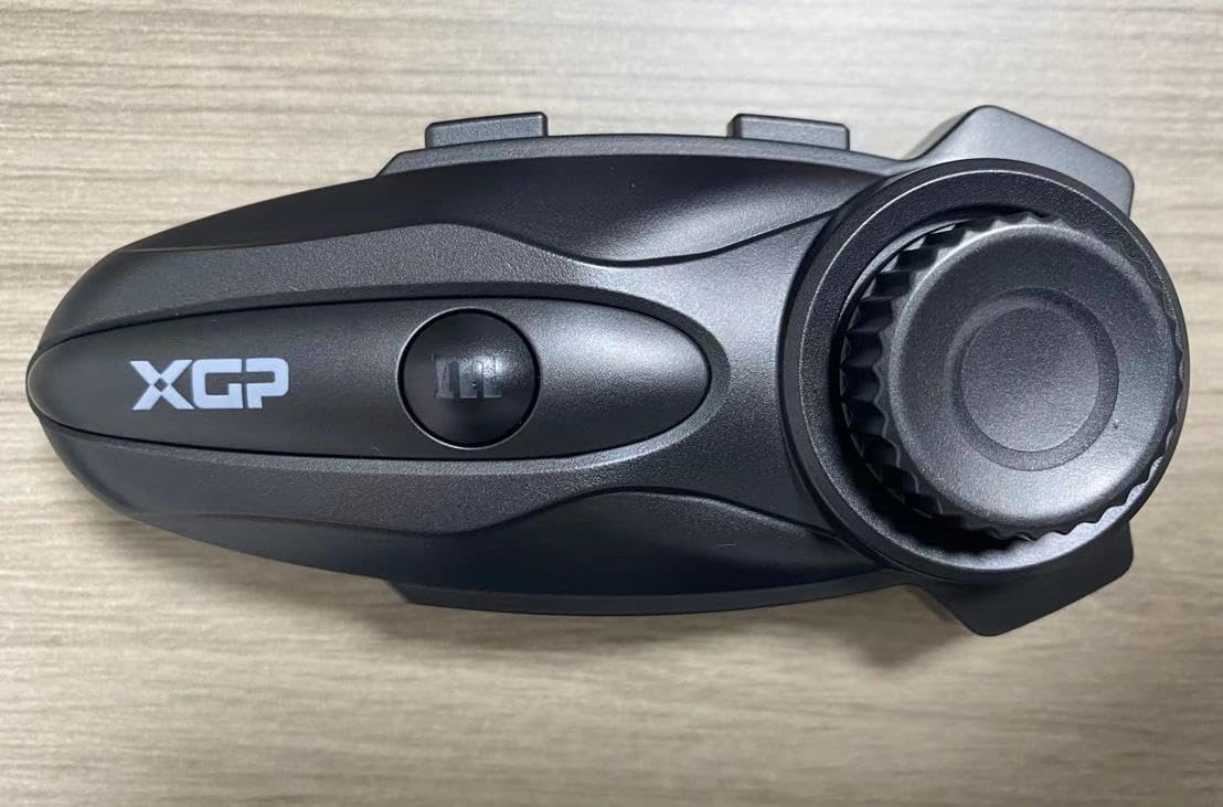 XGP X10 Mesh Motorcycle Bluetooth Headset – 10 Riders Group Intercom 3000m Range, Bluetooth 5.3 Helmet Communication System with Audio Multitasking, Music Sharing & IP67 Waterproof (2 Pack)