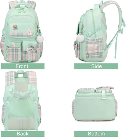 ACESAK Girls Backpack - 3PCS Backpack for Girls Cute School Backpacks for Girls Kindergarten