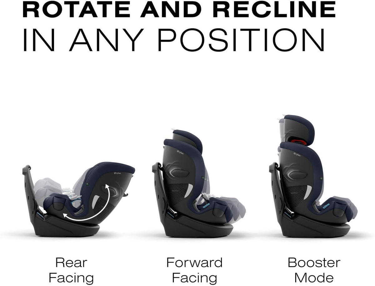 Cybex Callisto G 360 Rotating All-in-One Car Seat, Easy Install, 4-120 lbs