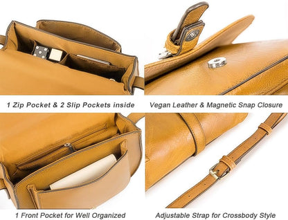 Crossbody Bags for Women Small Over the Shoulder Saddle Purses and Boho Cross body Handbags,Vegan Leather