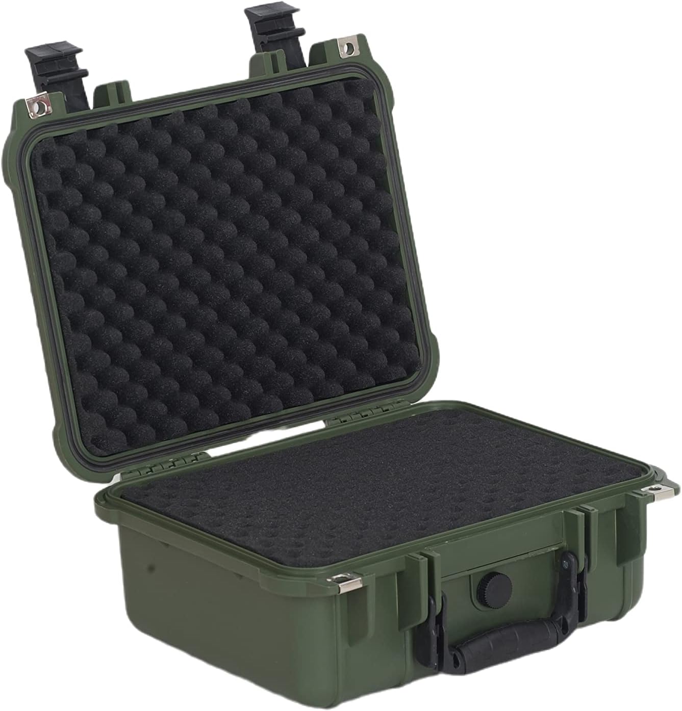MEIJIA Portable All Weather Waterproof Protective Case,Hard Case,Camera Case with Customized Fit Foam,Fit Use of Drones,Camera,Equipments,Pistols,13.35 x11.63x5.98inches (Yellow)