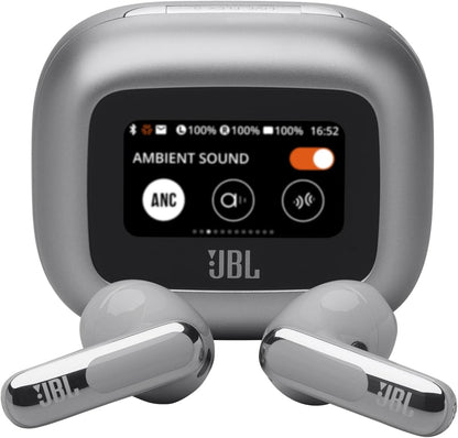 JBL Live Beam 3 - True Wireless Noise-Cancelling Closed-Stick Earbuds, 48Hrs Total Playback, Wireless Charging, 6 Mics for Perfect Calls, Multi-Point Connection, IP55 Waterproof and dustproof
