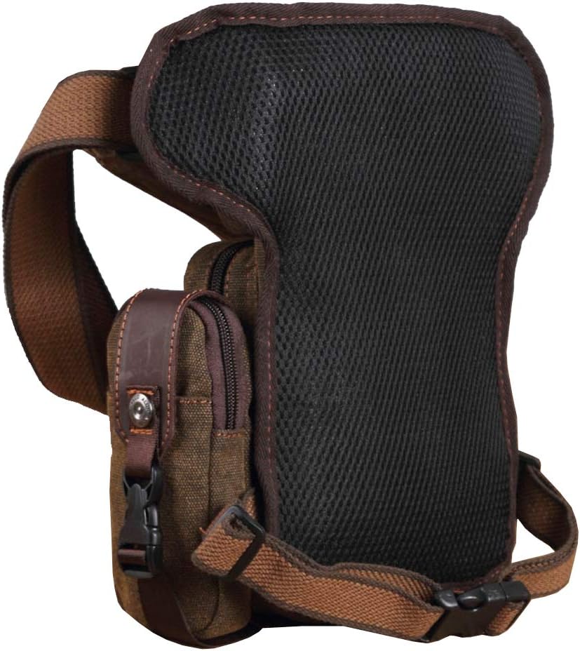 Motorcycle Drop Leg Bag Nylon Waist Pack for Men Women Travel Hiking Tactical Cycling Bike Ride Riding Crossbody Shoulder Fanny Pouch